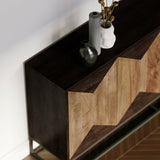 12. Illusion Sideboard with stylish metal handles for a modern look